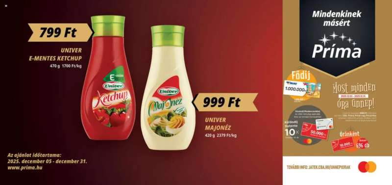 CBA Príma Aktuális óriásplakátok 2 oldal