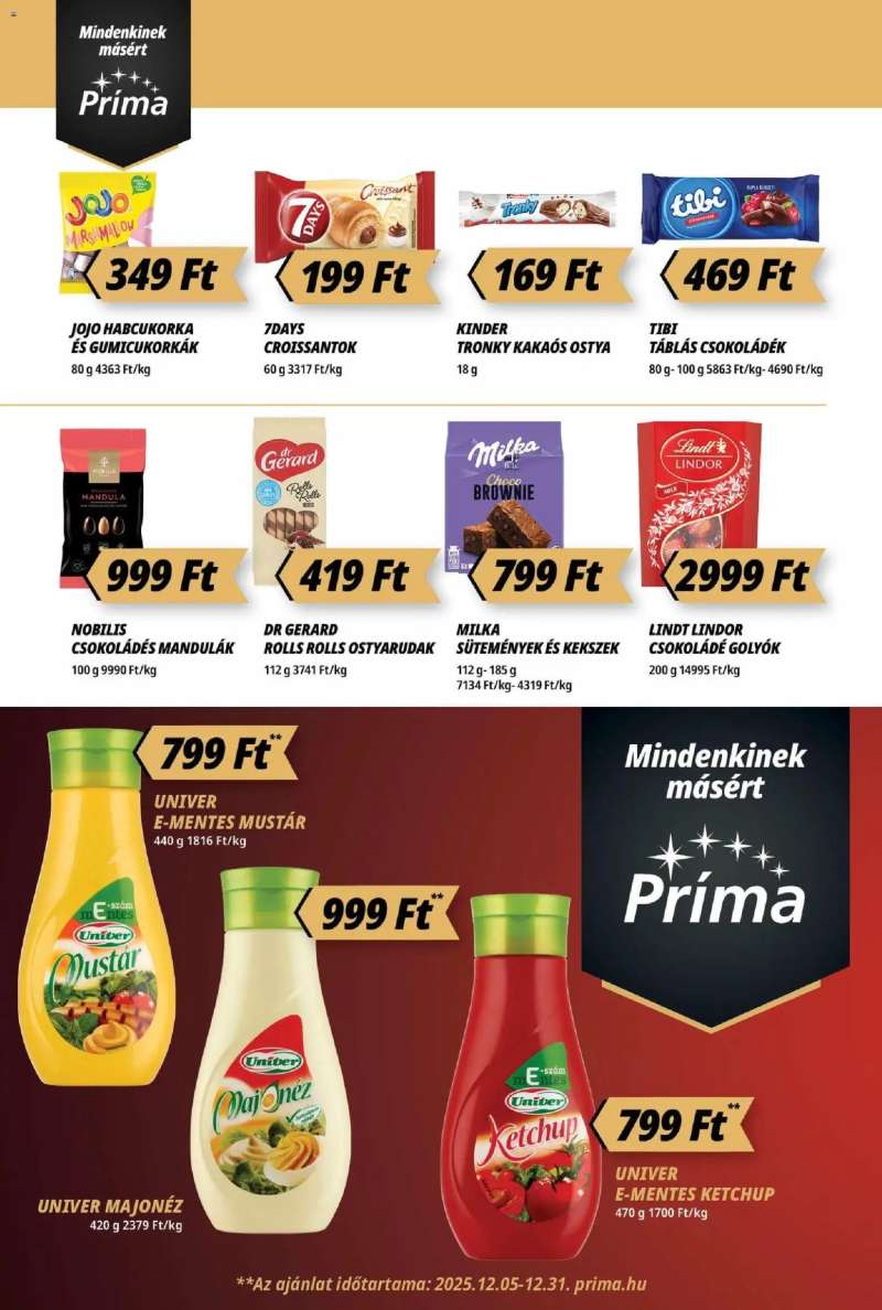 CBA Príma Akciós újság CBA Príma 10 oldal