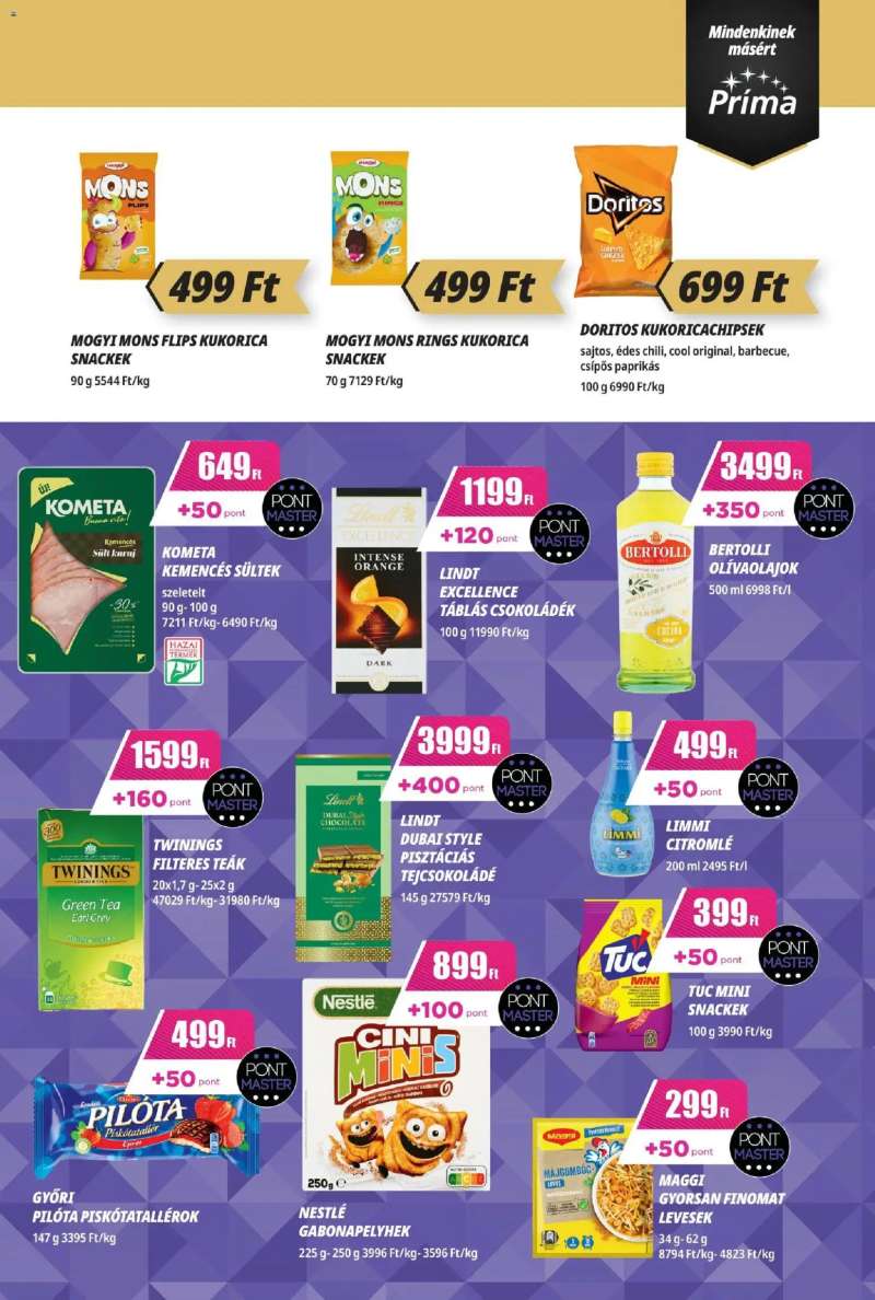 CBA Príma Akciós újság CBA Príma 11 oldal