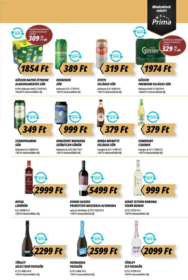 CBA Príma Akciós újság CBA Príma 13 oldal