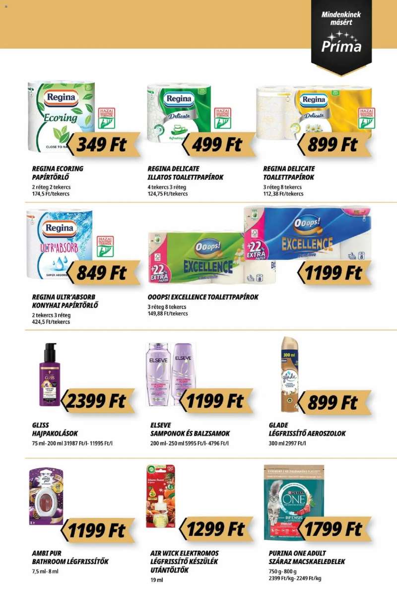 CBA Príma Akciós újság CBA Príma 15 oldal