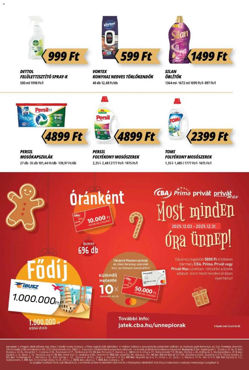 CBA Príma Akciós újság CBA Príma 16 oldal