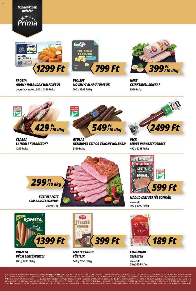 CBA Príma Akciós újság CBA Príma 2 oldal