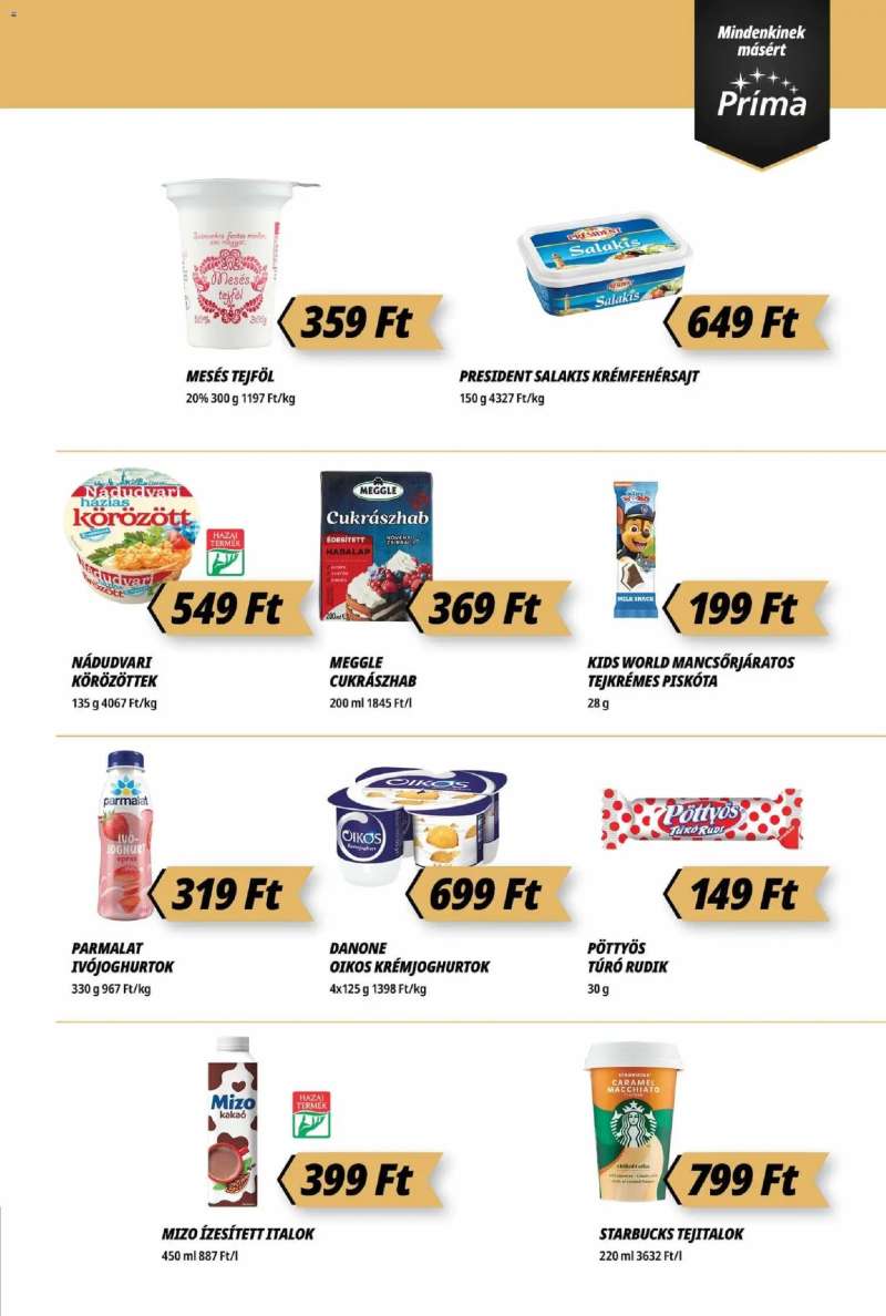 CBA Príma Akciós újság CBA Príma 3 oldal