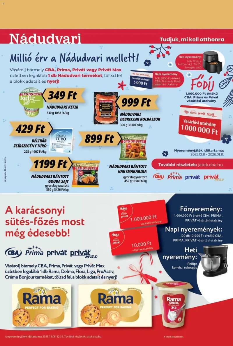 CBA Príma Akciós újság CBA Príma 7 oldal