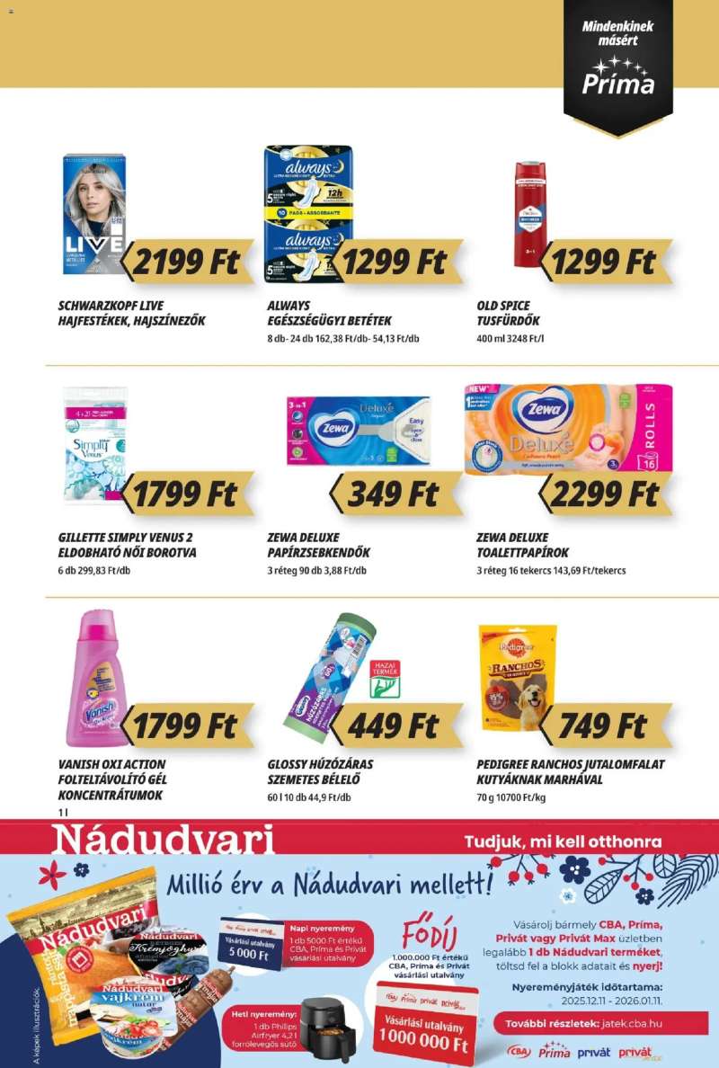 CBA Príma Akciós újság CBA Príma 11 oldal