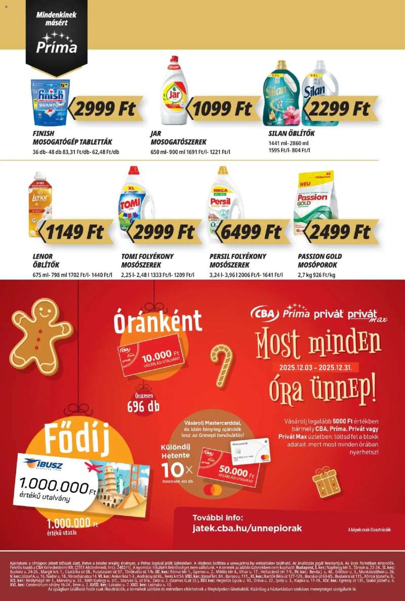 CBA Príma Akciós újság CBA Príma 12 oldal