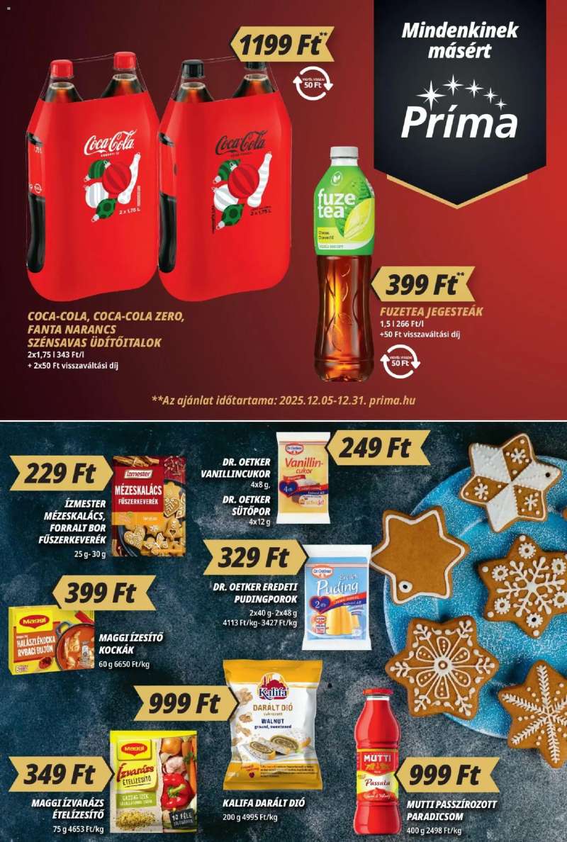 CBA Príma Akciós újság CBA Príma 5 oldal