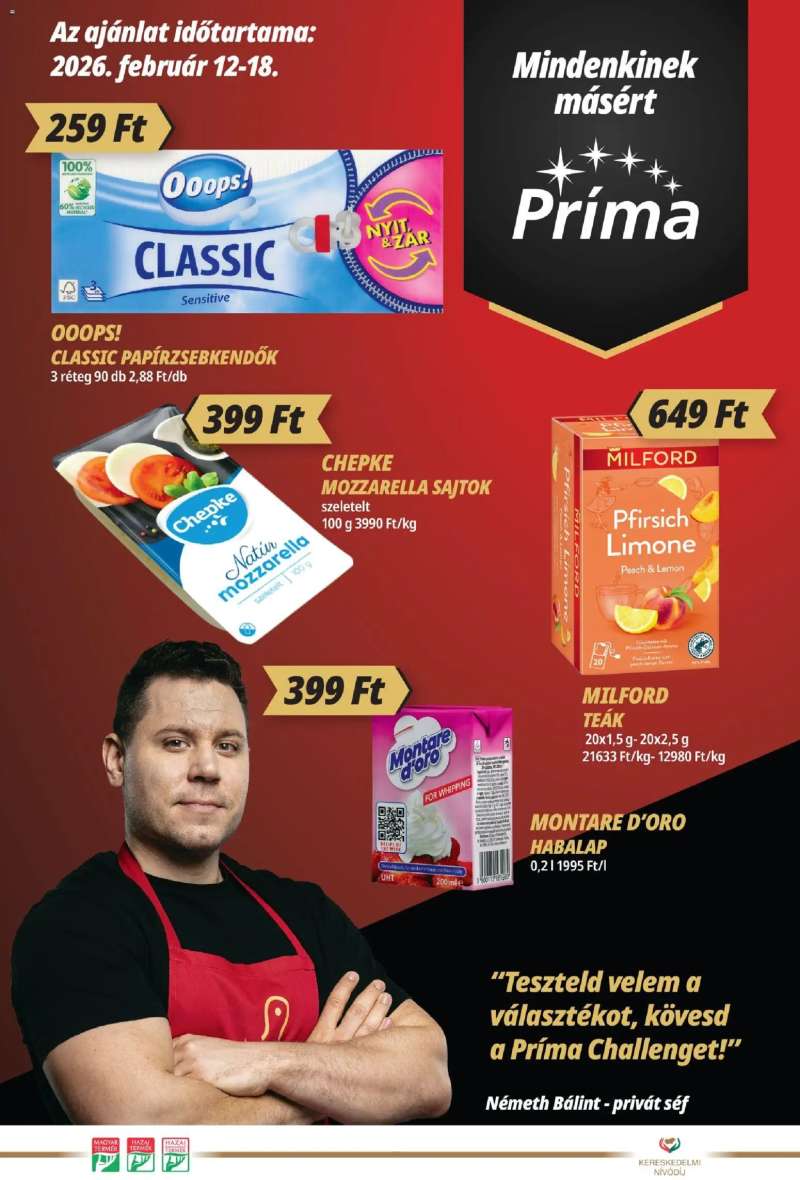 CBA Príma Akciós újság CBA Príma 1 oldal