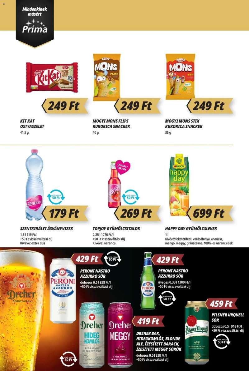 CBA Príma Akciós újság CBA Príma 10 oldal