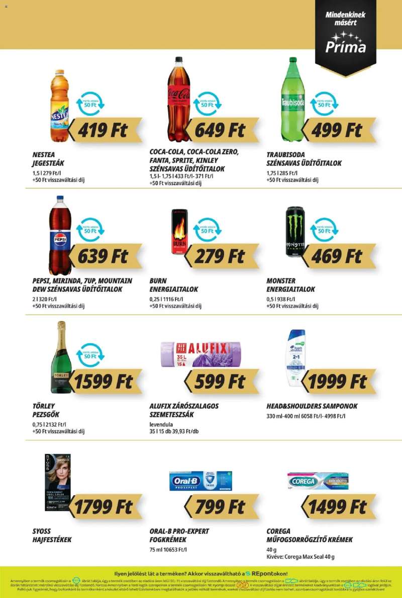 CBA Príma Akciós újság CBA Príma 11 oldal