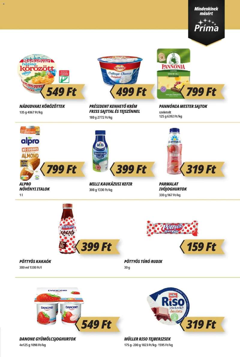 CBA Príma Akciós újság CBA Príma 3 oldal