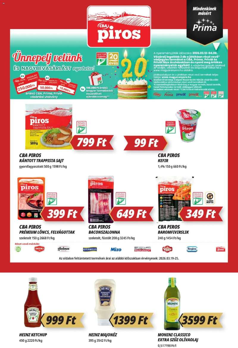 CBA Príma CBA Príma akciós újság 5 oldal
