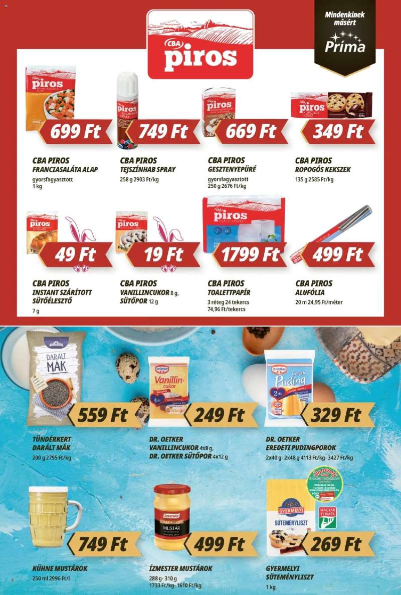 CBA Príma CBA Príma akciós újság 5 oldal
