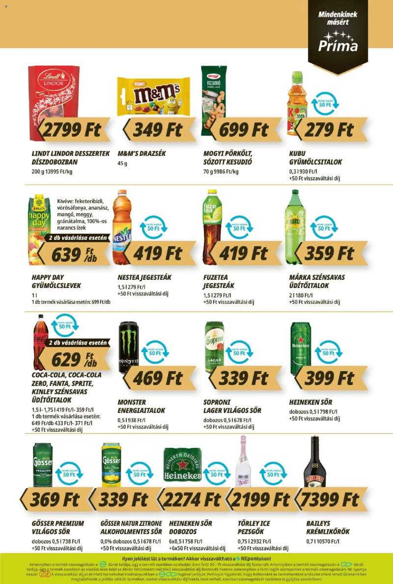 CBA Príma CBA Príma akciós újság 9 oldal