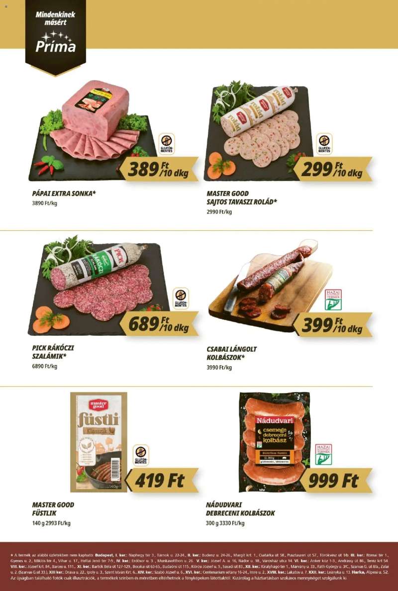 CBA Príma CBA Príma akciós újság 2 oldal