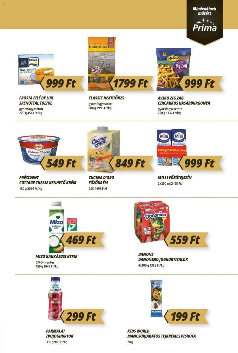 CBA Príma CBA Príma akciós újság 3 oldal