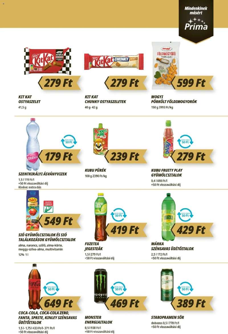 CBA Príma CBA Príma akciós újság 7 oldal