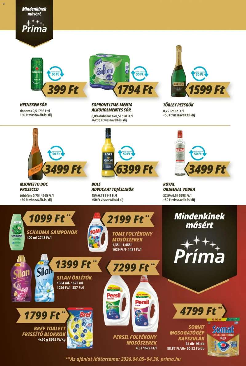 CBA Príma CBA Príma akciós újság 8 oldal