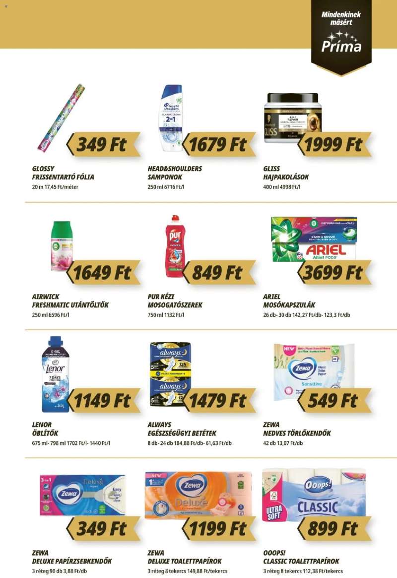 CBA Príma CBA Príma akciós újság 9 oldal