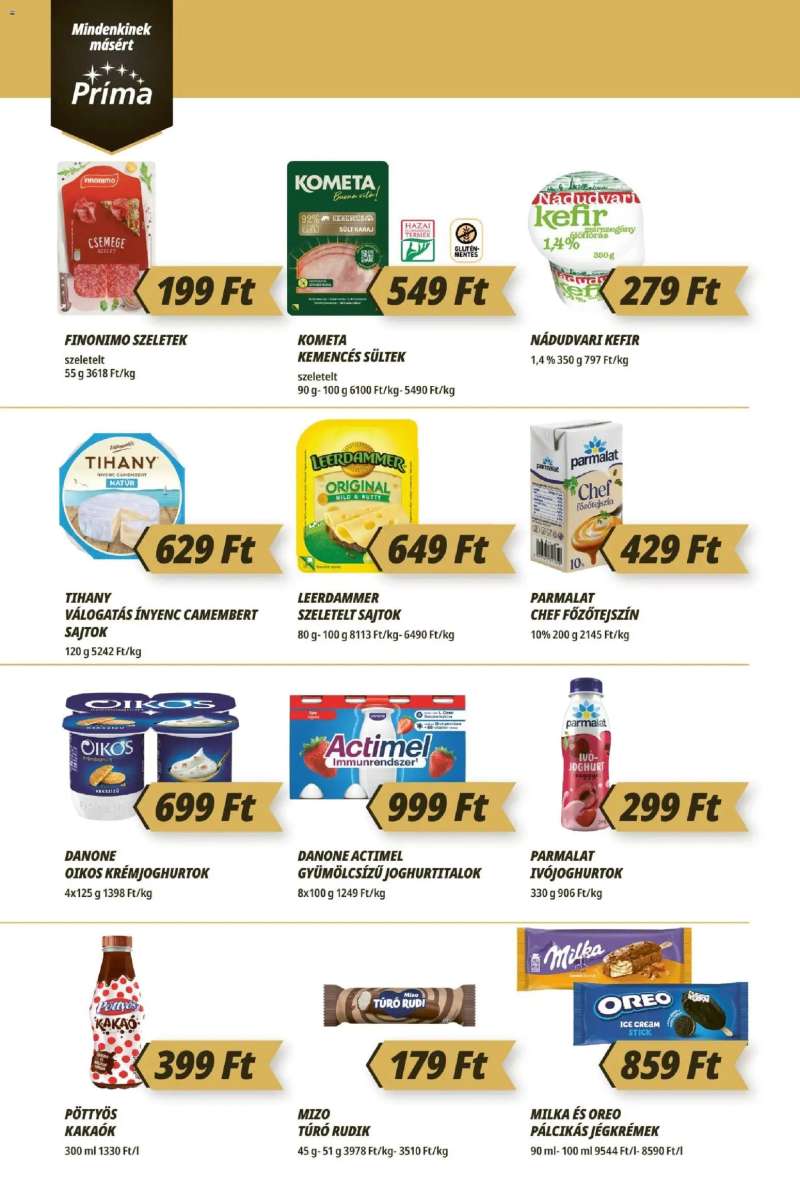 CBA Príma CBA Príma akciós újság 4 oldal