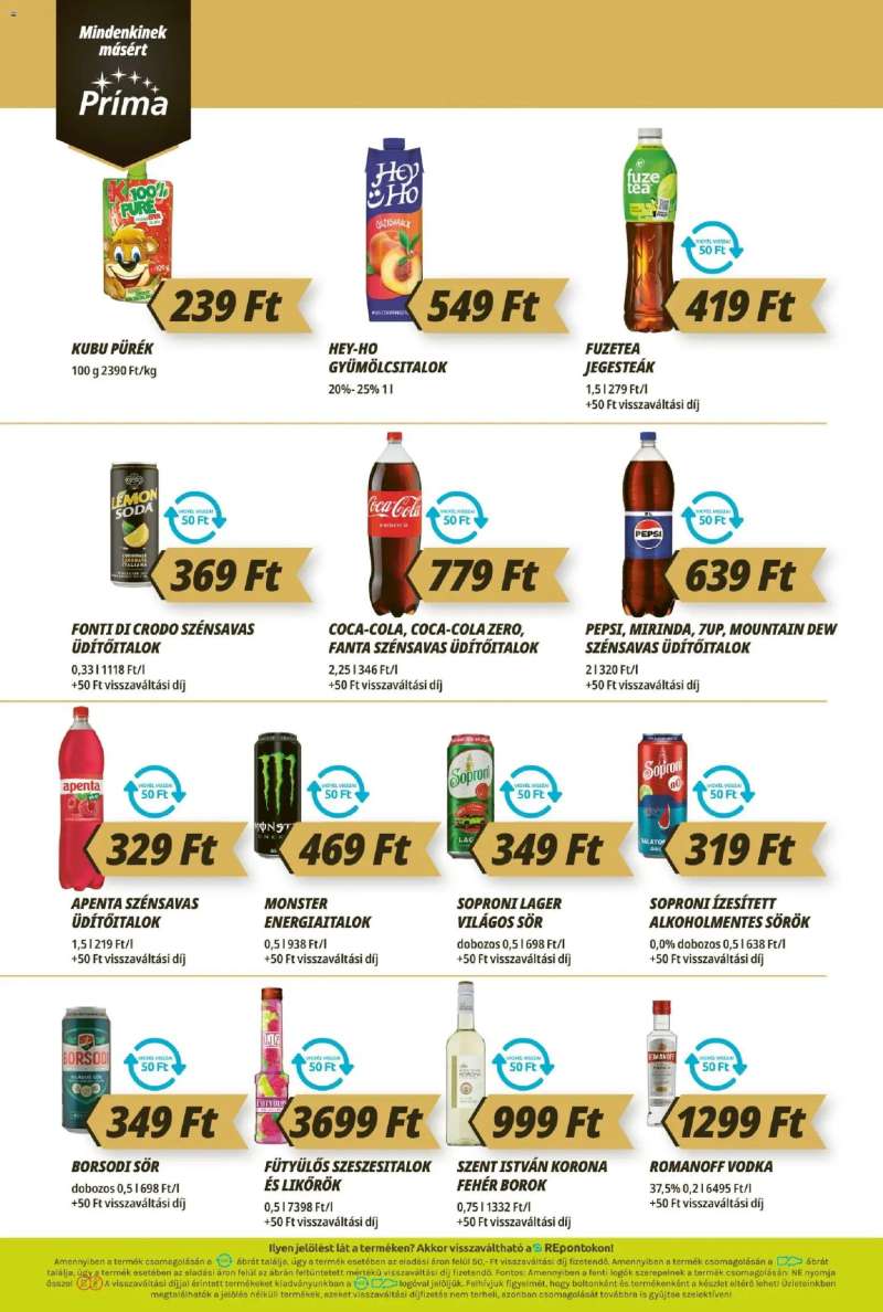 CBA Príma CBA Príma akciós újság 10 oldal