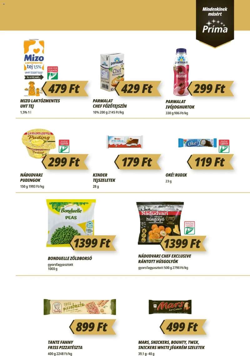 CBA Príma CBA Príma akciós újság 3 oldal