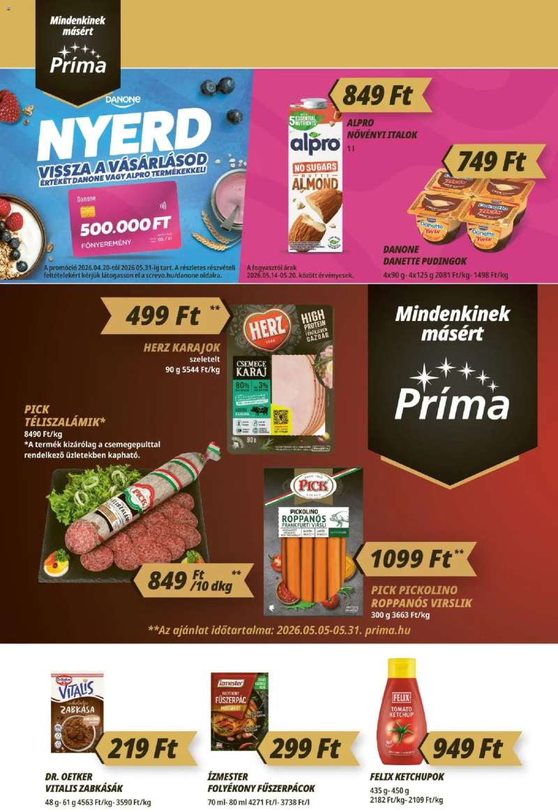 CBA Príma CBA Príma akciós újság 4 oldal