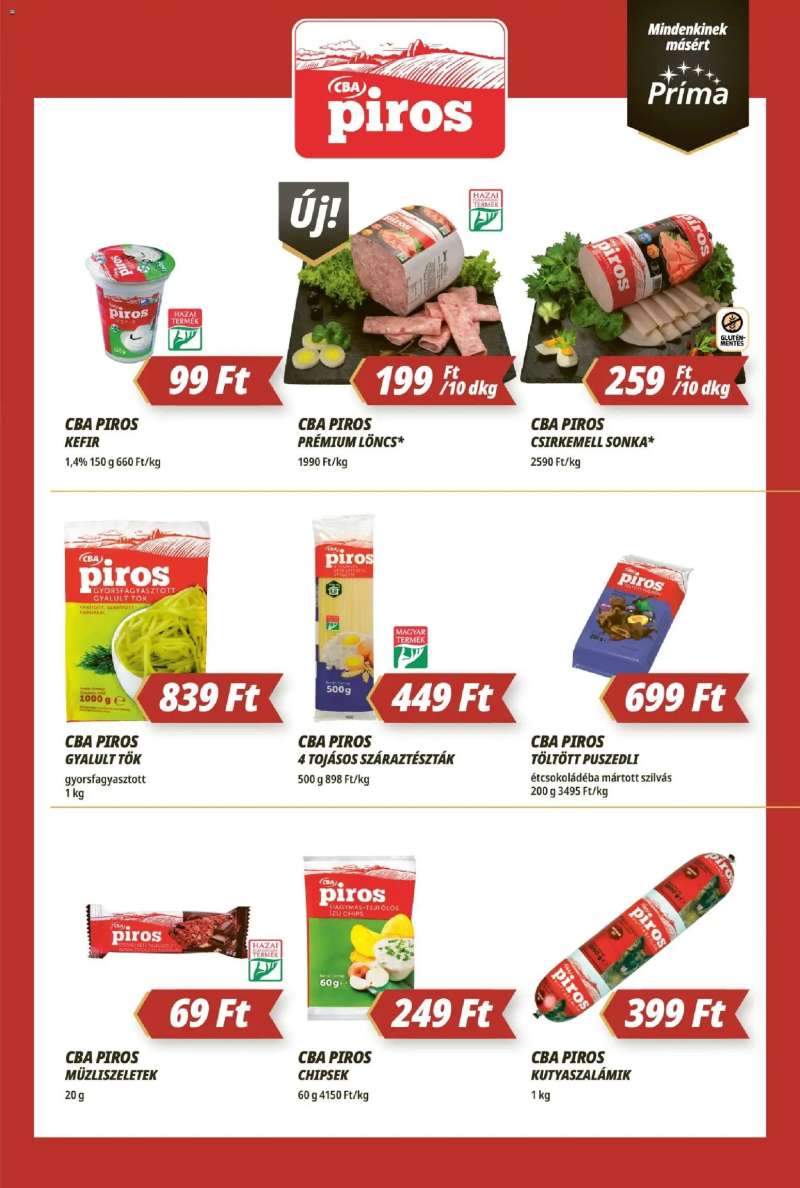 CBA Príma CBA Príma akciós újság 5 oldal