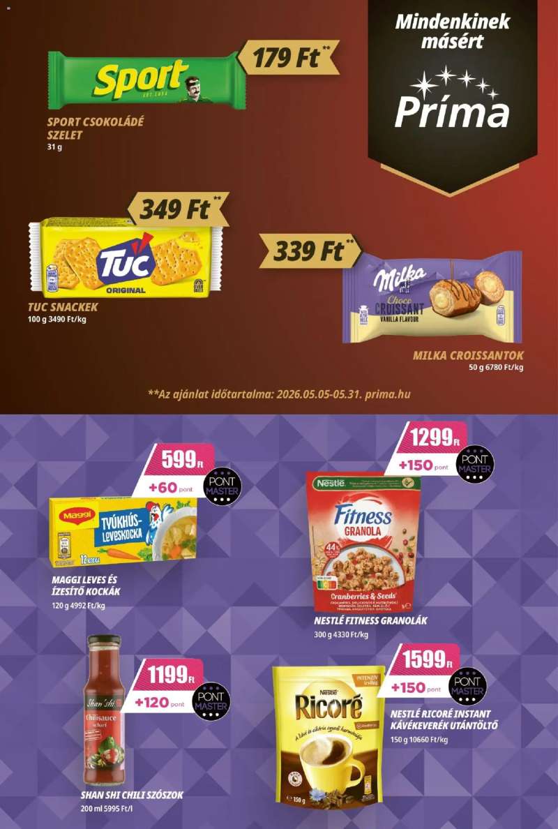 CBA Príma CBA Príma akciós újság 6 oldal