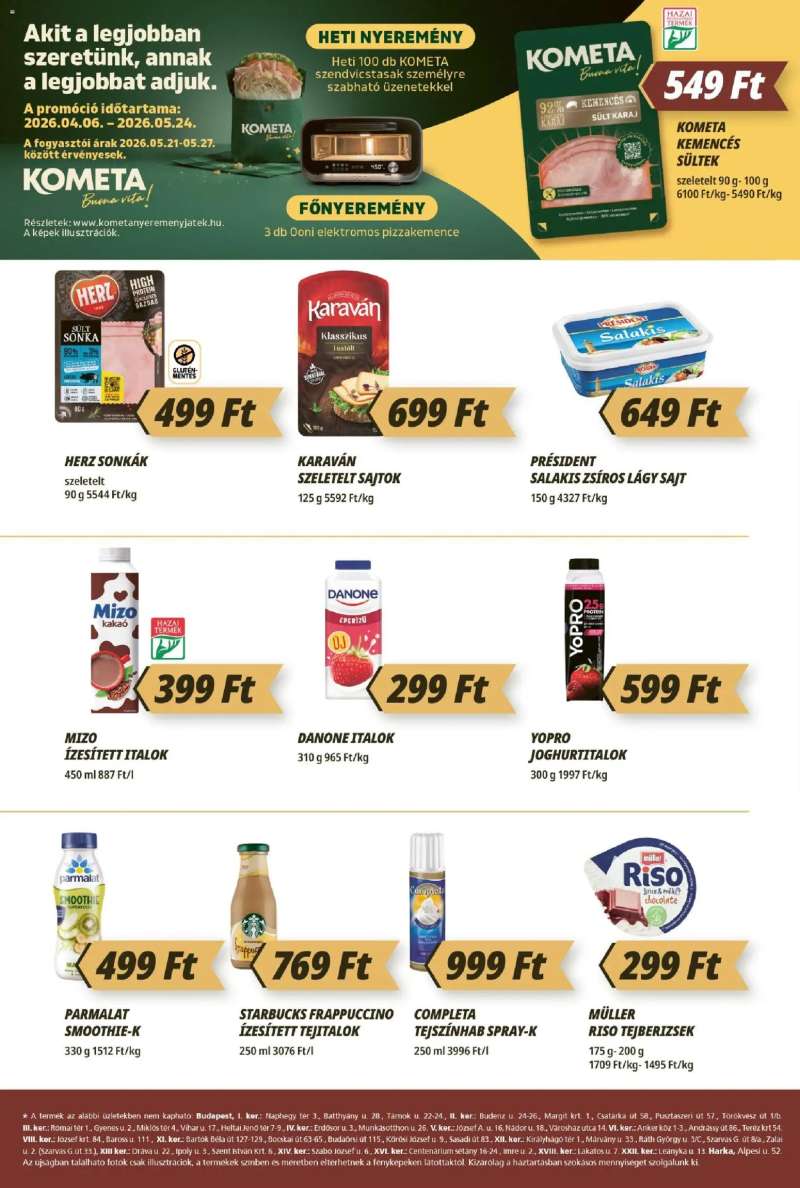 CBA Príma CBA Príma akciós újság 2 oldal