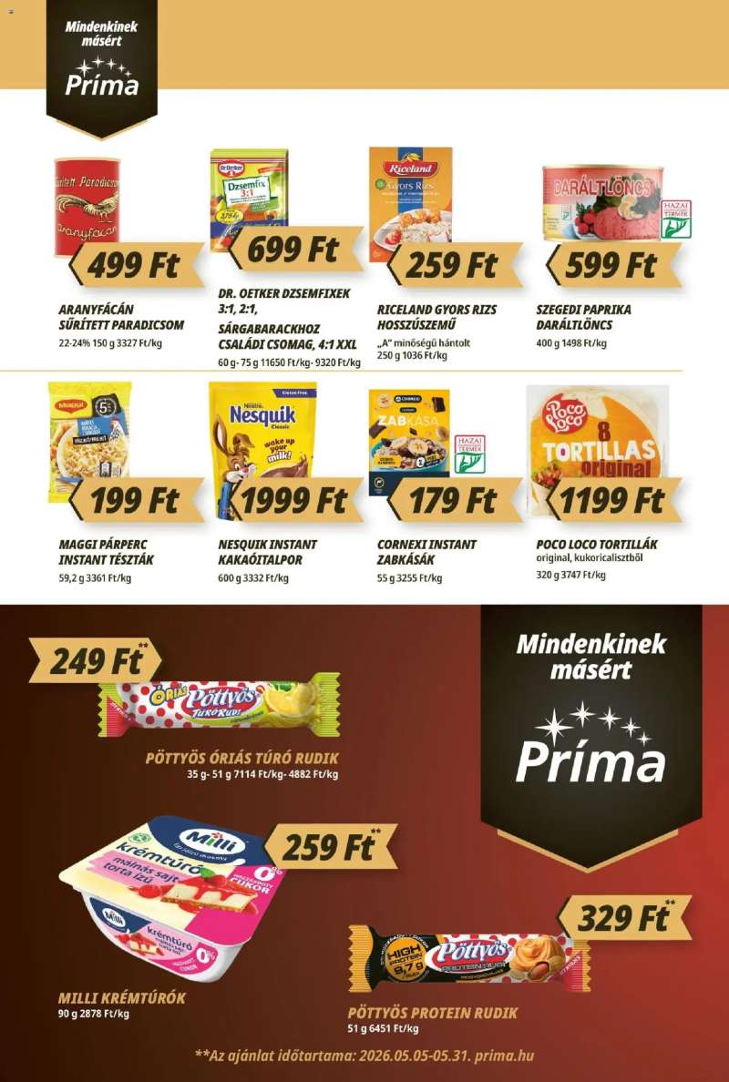 CBA Príma CBA Príma akciós újság 4 oldal