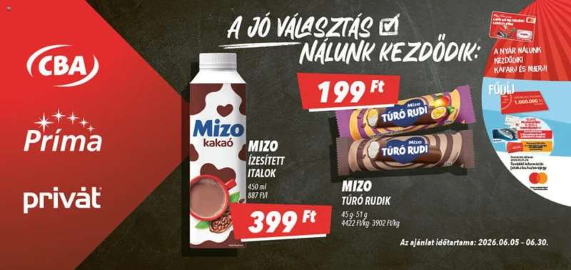 CBA Príma CBA Príma akciós újság 2 oldal