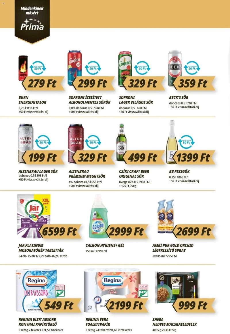 CBA Príma CBA Príma akciós újság 10 oldal
