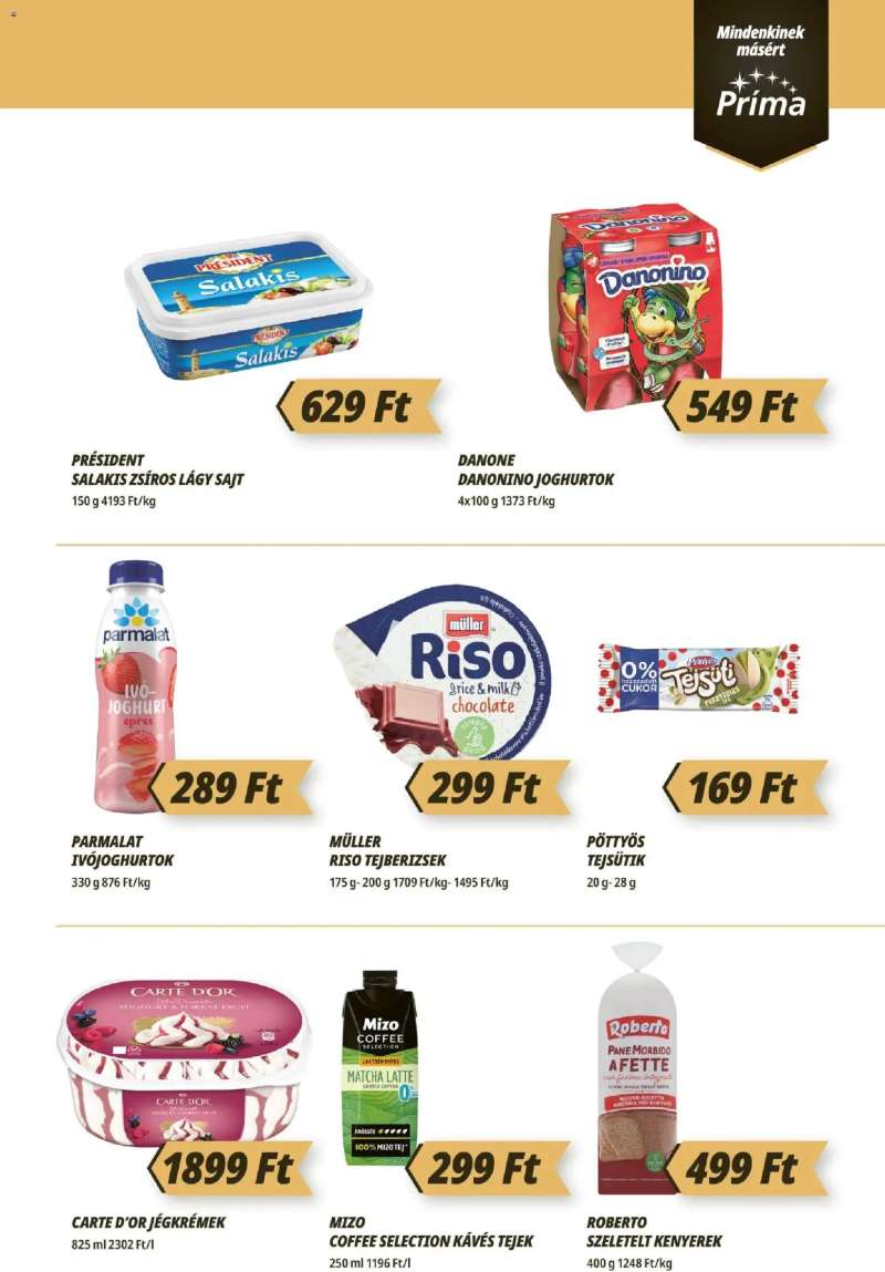 CBA Príma CBA Príma akciós újság 3 oldal