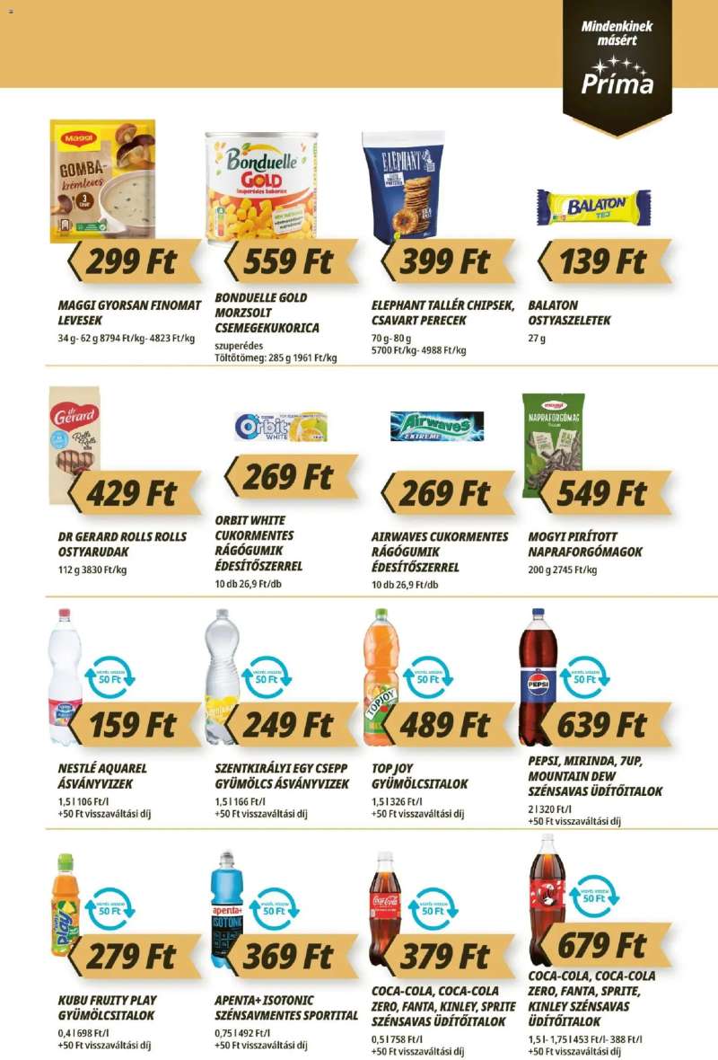 CBA Príma CBA Príma akciós újság 7 oldal