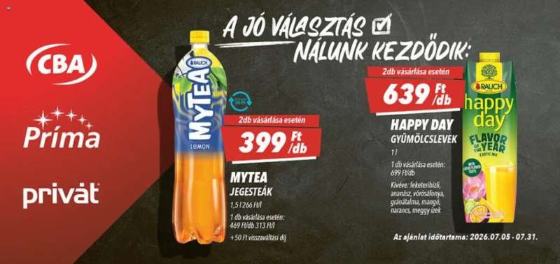 CBA Príma CBA Príma Aktuális óriásplakátok 3 oldal