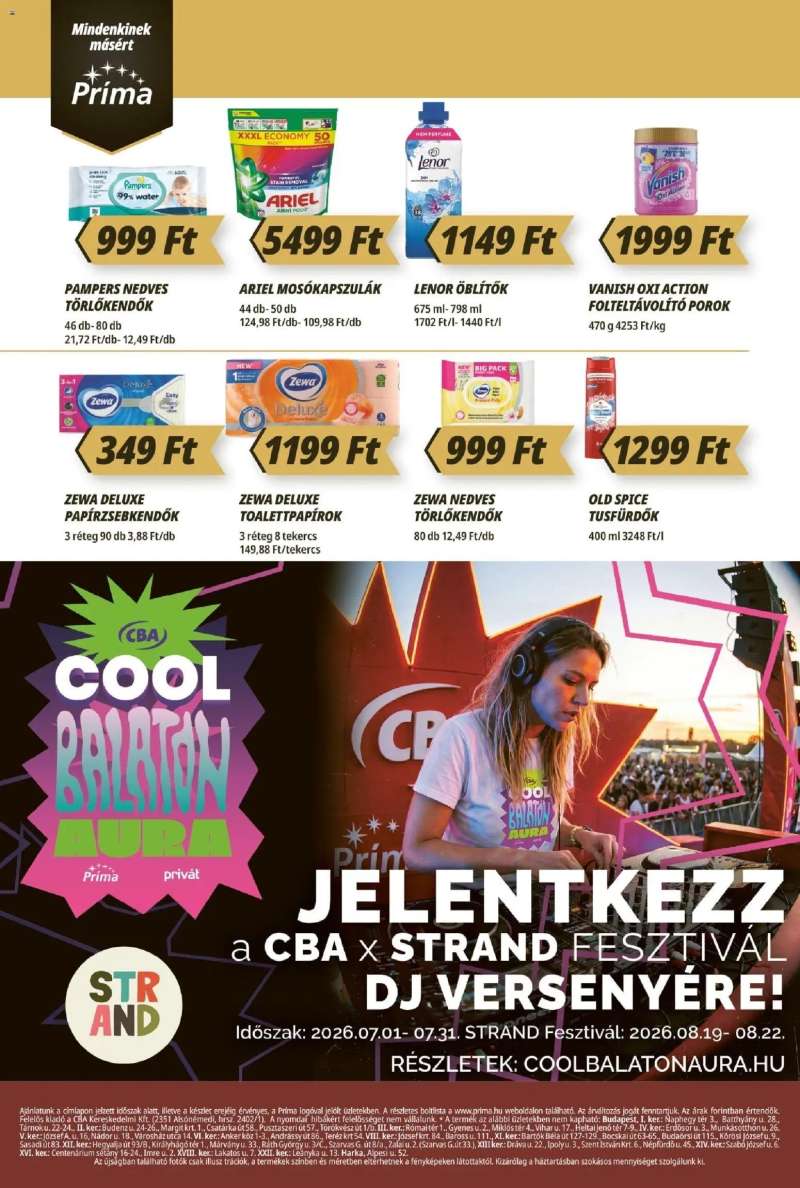 CBA Príma CBA Príma akciós újság 12 oldal