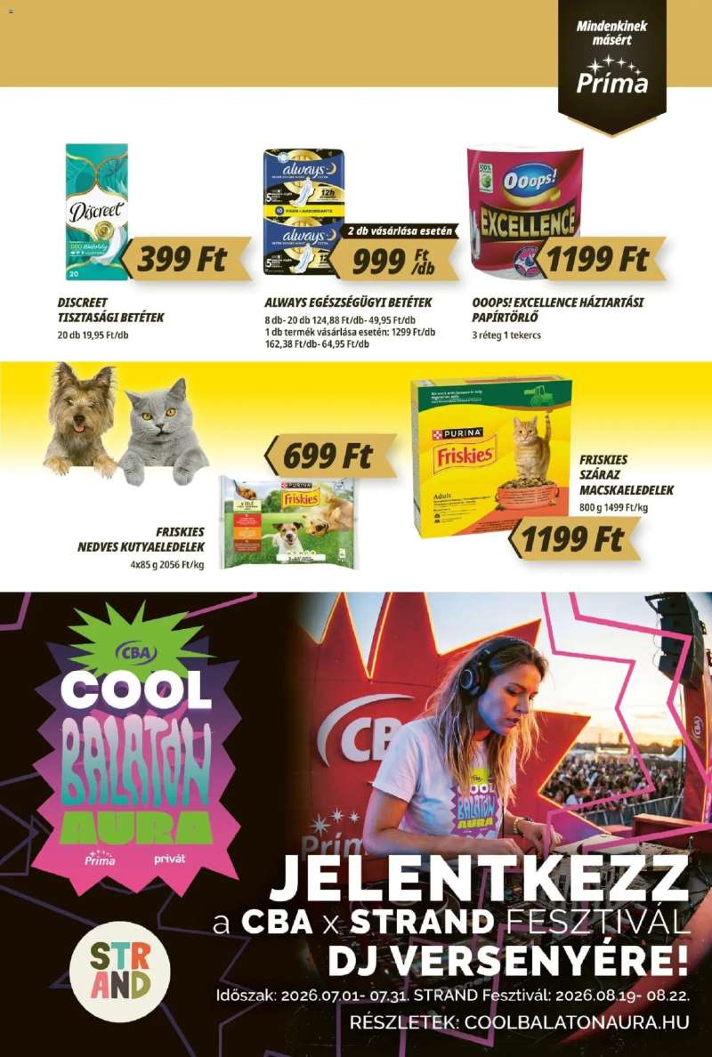 CBA Príma CBA Príma akciós újság 11 oldal