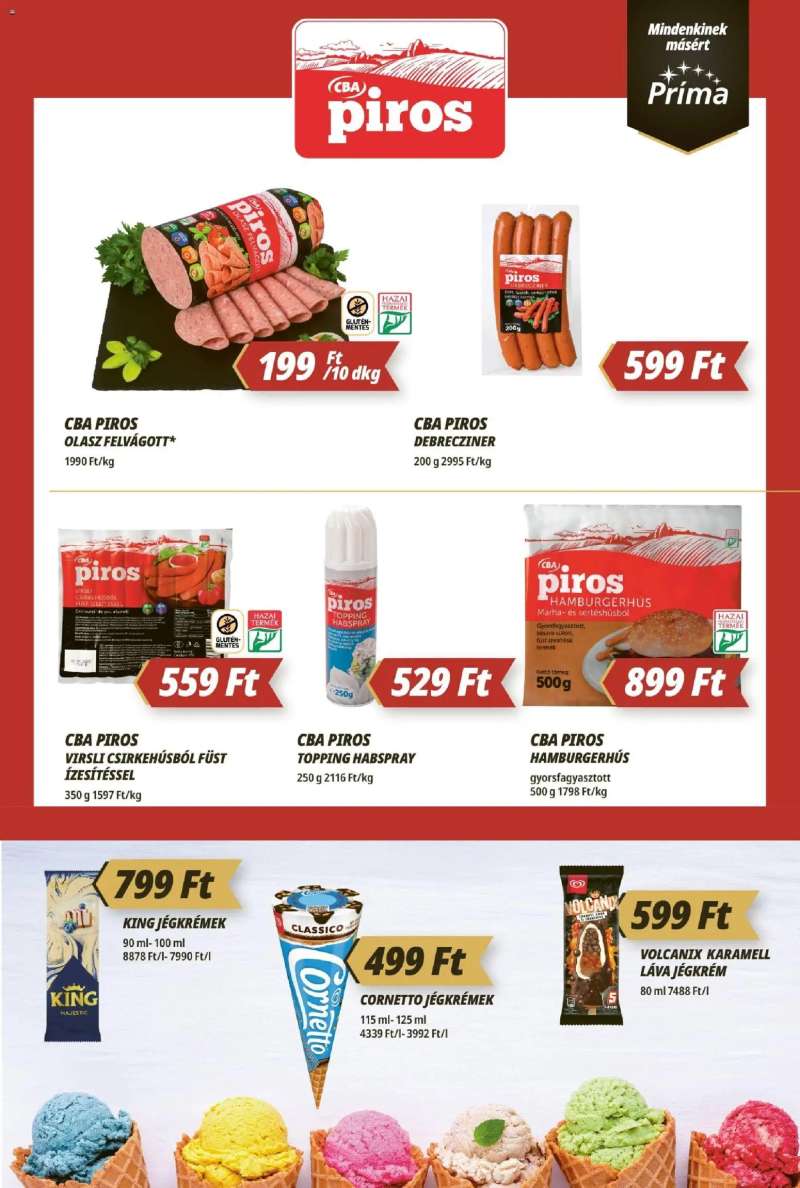CBA Príma CBA Príma akciós újság 5 oldal