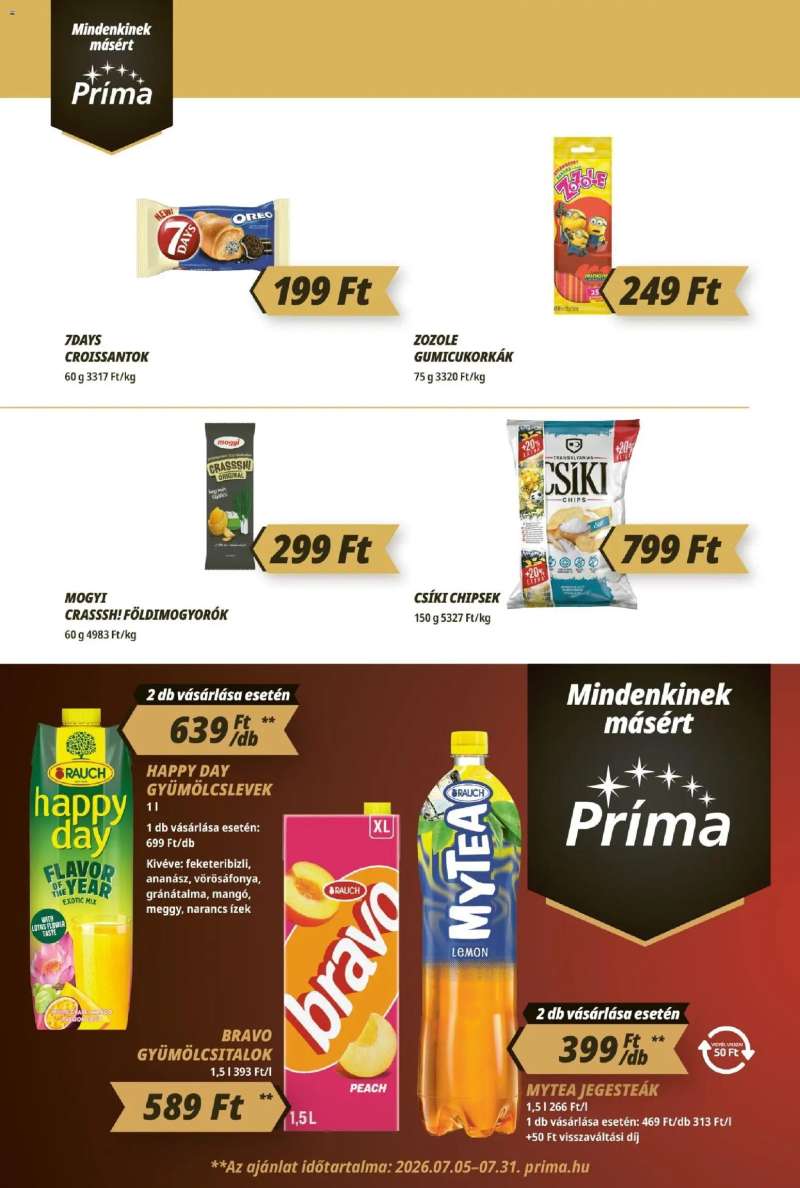 CBA Príma CBA Príma akciós újság 8 oldal