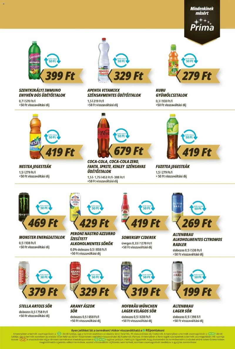 CBA Príma CBA Príma akciós újság 9 oldal