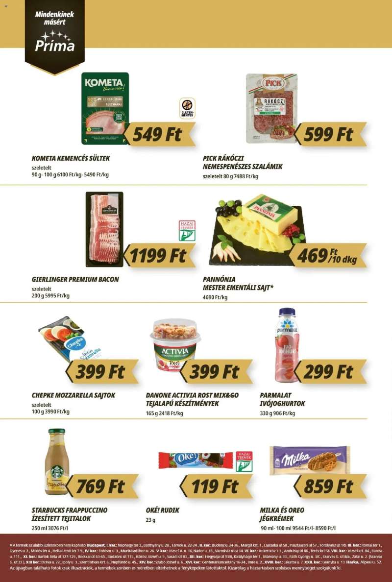 CBA Príma CBA Príma akciós újság 2 oldal