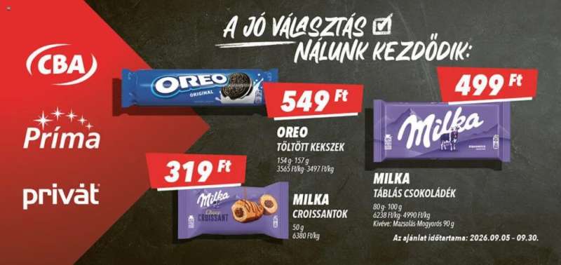 CBA Príma CBA Príma akciós újság 1 oldal
