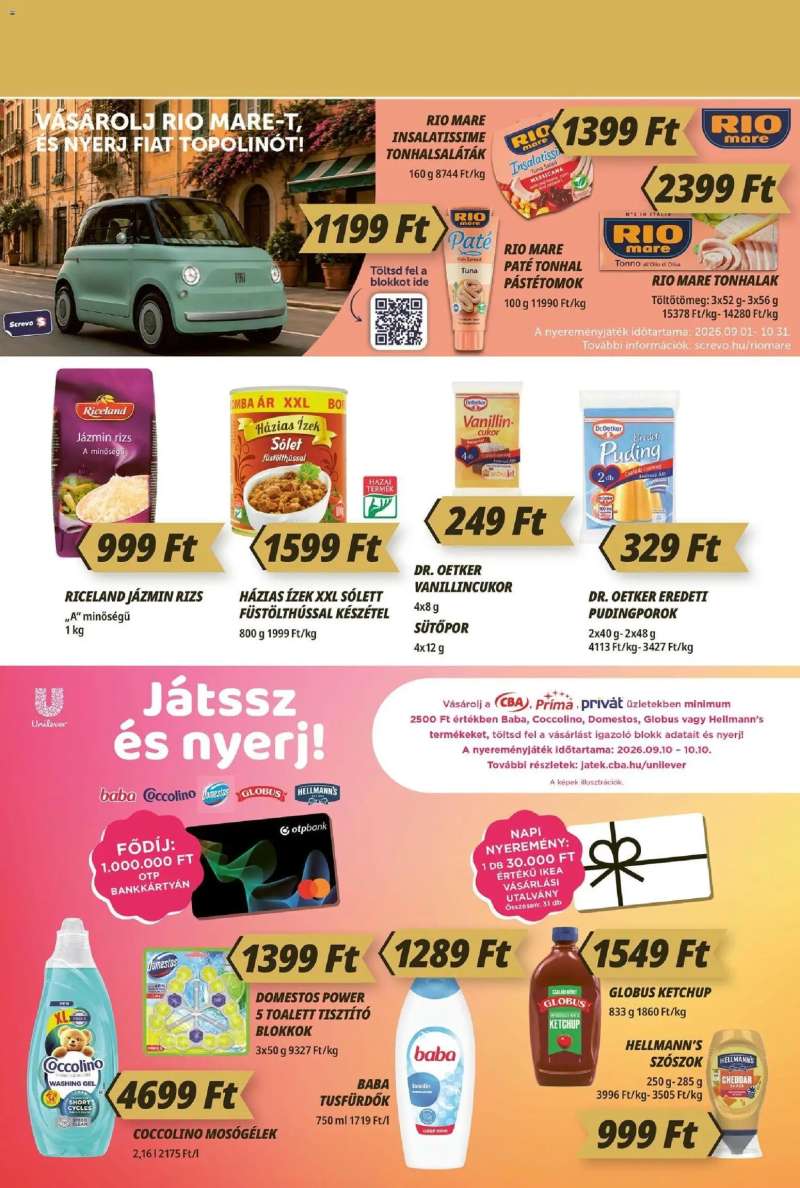 CBA Príma CBA Príma akciós újság 5 oldal