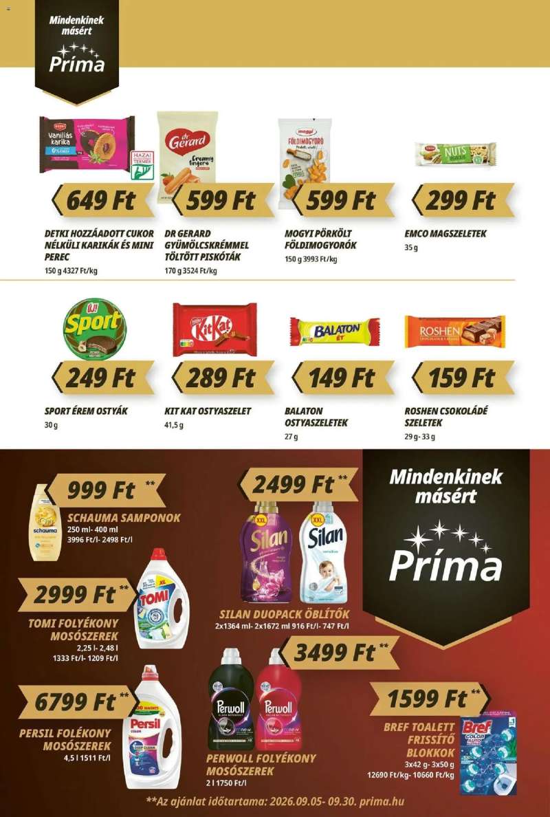 CBA Príma CBA Príma akciós újság 8 oldal