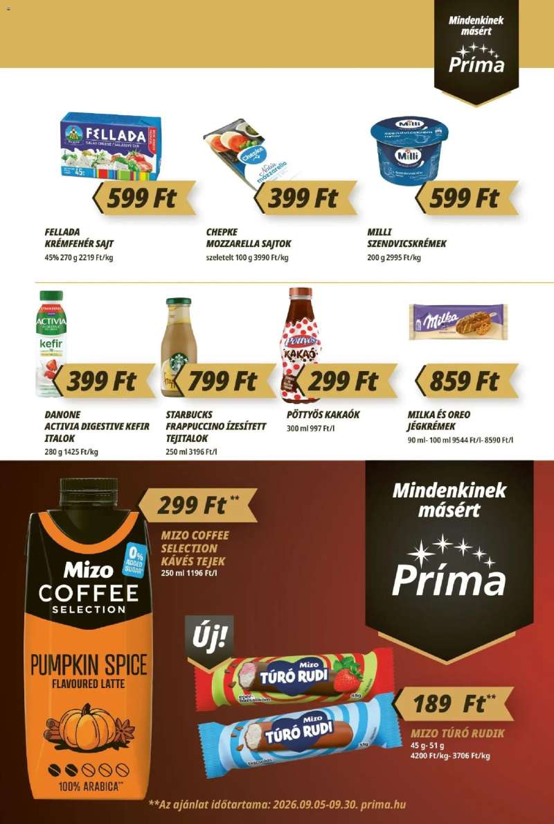 CBA Príma CBA Príma akciós újság 3 oldal