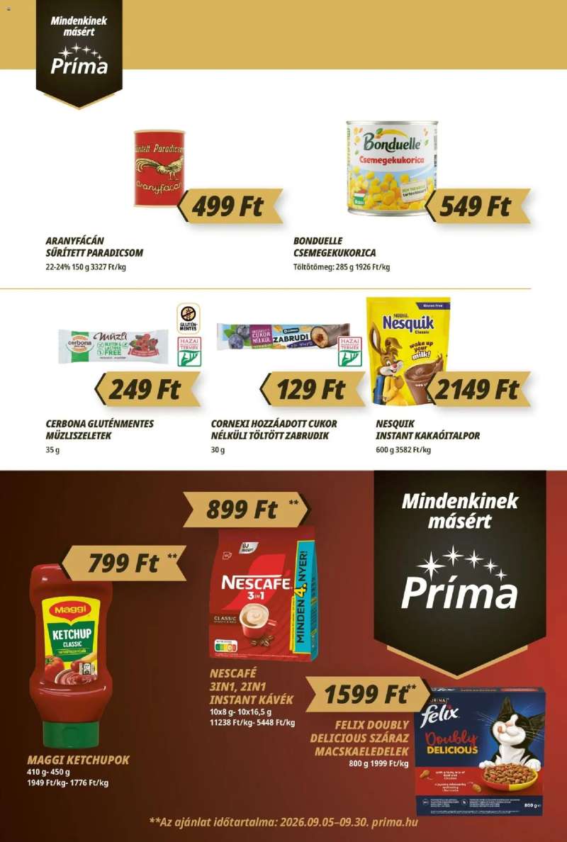 CBA Príma CBA Príma akciós újság 8 oldal