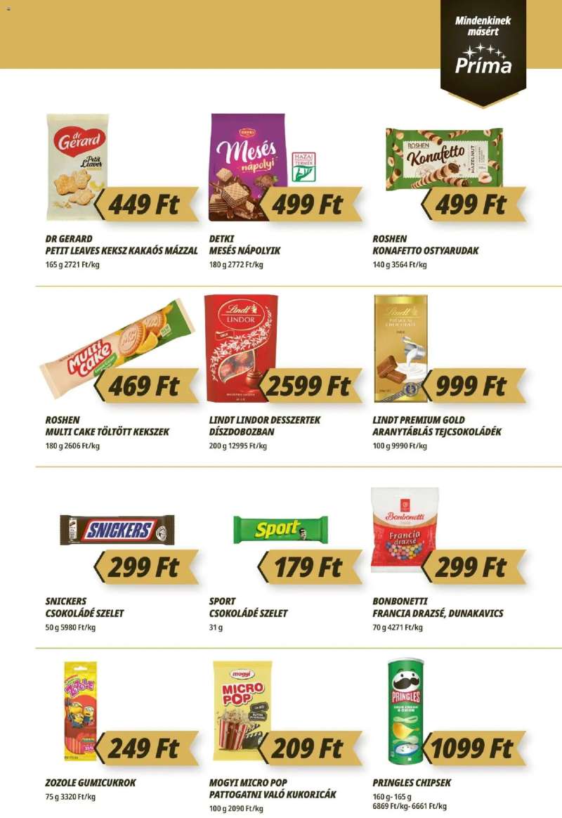 CBA Príma CBA Príma akciós újság 9 oldal