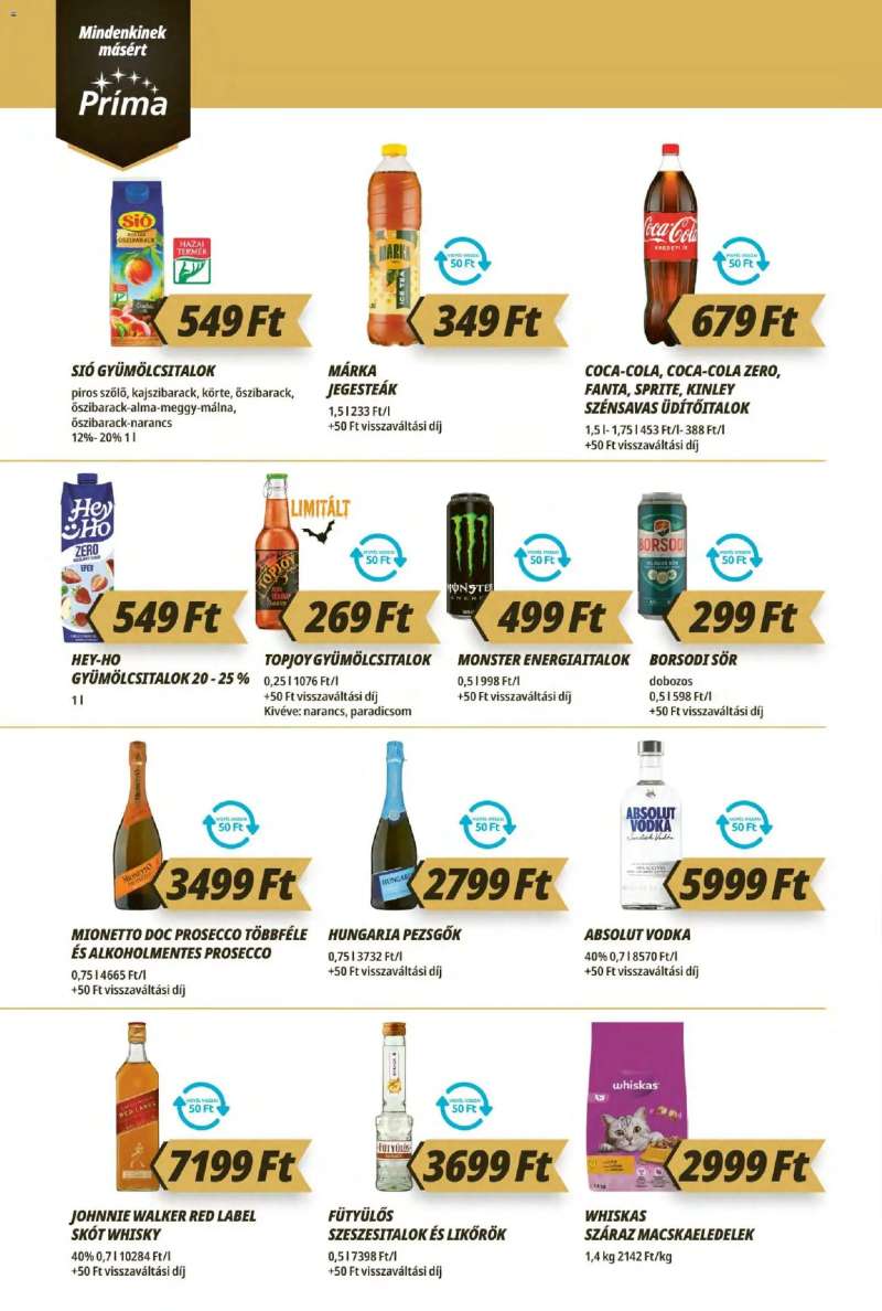 CBA Príma CBA Príma akciós újság 8 oldal